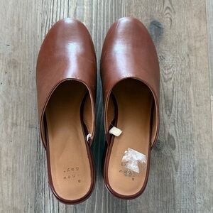 A new day Brown Leather Women's Mules